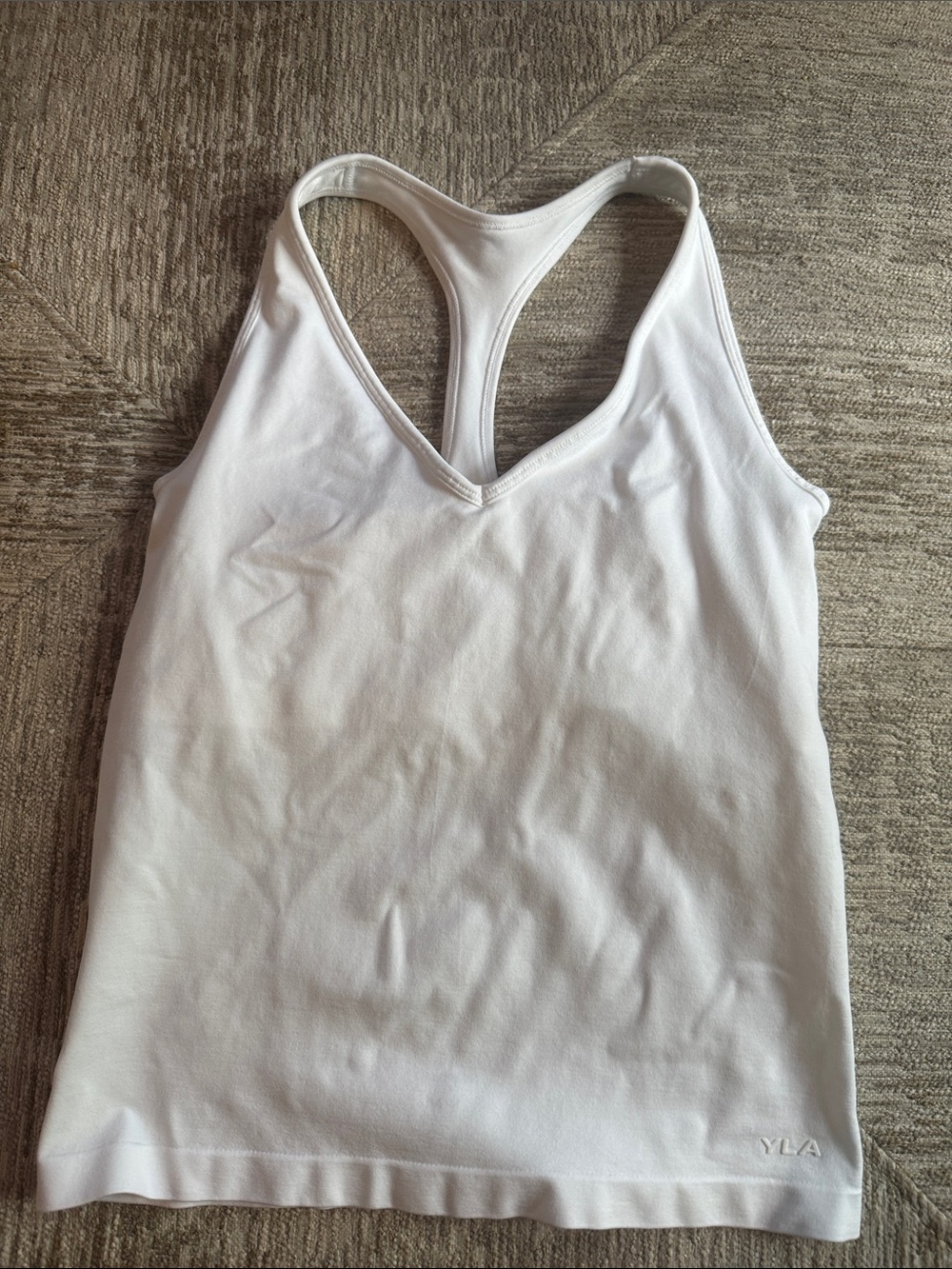 YoungLA White Racerback V-Neck Women's Tank Top